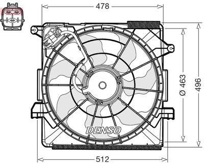 Ventilators, Motora dzesēšanas sistēma DENSO DER43000