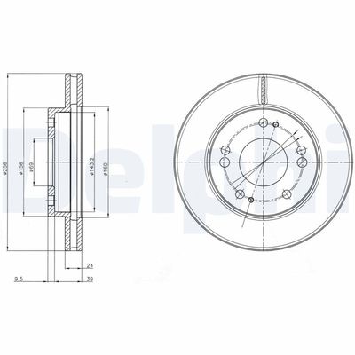 Bremžu diski DELPHI BG4197