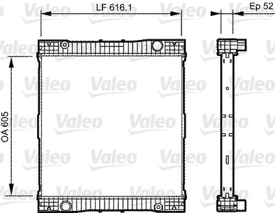 Радиатор, охлаждение двигателя VALEO 735303
