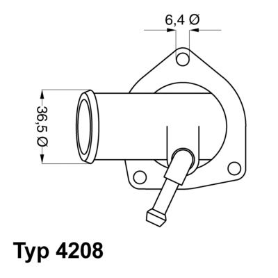 Termostats, Dzesēšanas šķidrums BorgWarner (Wahler) 4208.92D