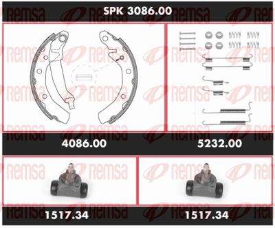 Bremžu komplekts, Trumuļu bremzes REMSA SPK 3086.00