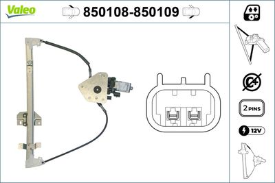 Стеклоподъемник VALEO 850108