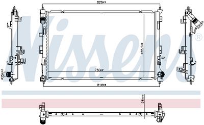 Radiators, Motora dzesēšanas sistēma NISSENS 607308
