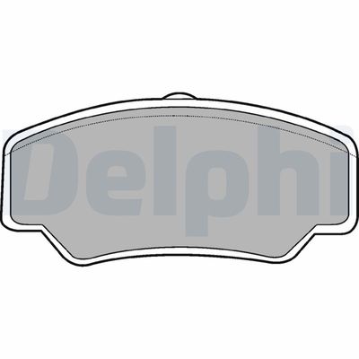 Комплект тормозных колодок, дисковый тормоз DELPHI LP488