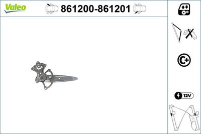 Стеклоподъемник VALEO 861200