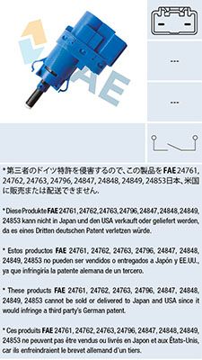 Bremžu signāla slēdzis FAE 24853
