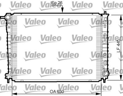 Радиатор, охлаждение двигателя VALEO 735512