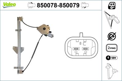 Стеклоподъемник VALEO 850078