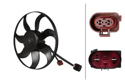 Вентилятор, охлаждение двигателя HELLA 8EW 366 420-471