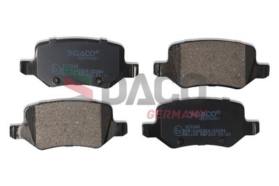 Комплект тормозных колодок, дисковый тормоз DACO 323348