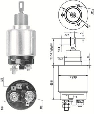 Ievilcējrelejs, Starteris MAGNETI MARELLI 940113050492