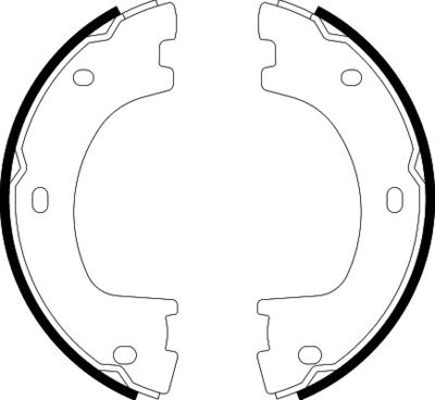 Bremžu loku kompl., Stāvbremze HELLA 8DA 355 050-071