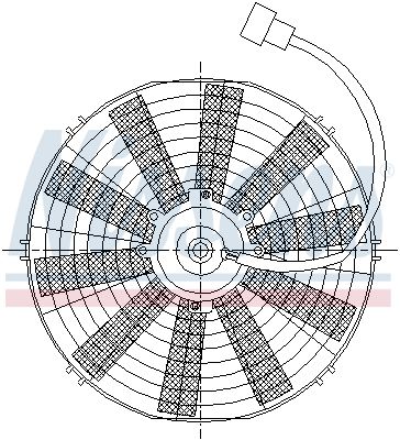 Ventilators, Motora dzesēšanas sistēma NISSENS 85979