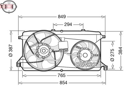 Ventilators, Motora dzesēšanas sistēma DENSO DER10009