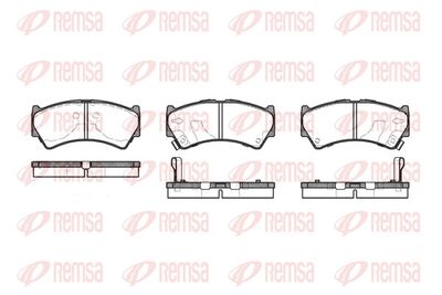 Комплект тормозных колодок, дисковый тормоз REMSA 0592.52