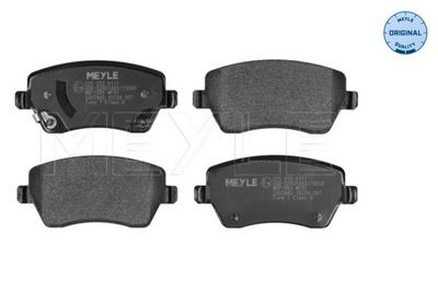Комплект тормозных колодок, дисковый тормоз MEYLE 025 252 6117