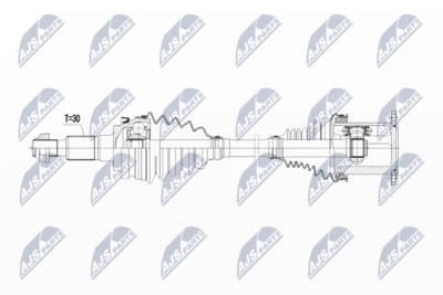 Приводной вал NTY NPW-VW-065