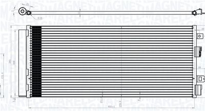 Конденсатор, кондиционер MAGNETI MARELLI 350203101700