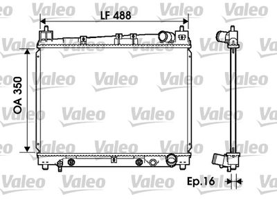 Radiators, Motora dzesēšanas sistēma VALEO 734841