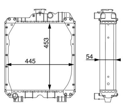 Radiators, Motora dzesēšanas sistēma MAHLE CR 101 000S