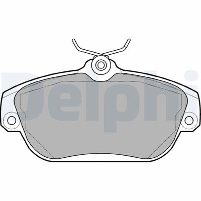 Комплект тормозных колодок, дисковый тормоз DELPHI LP919
