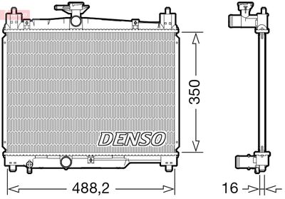 Radiators, Motora dzesēšanas sistēma DENSO DRM50101