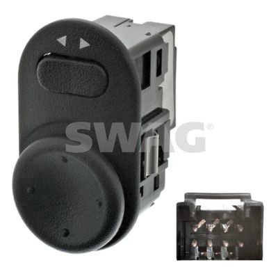 Slēdzis, ārējo atpakaļskata spoguļu regulēšana SWAG 40 94 0477