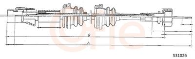 Тросик спидометра COFLE 92.S31026