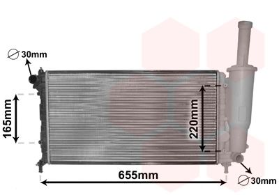 Radiators, Motora dzesēšanas sistēma VAN WEZEL 17002218