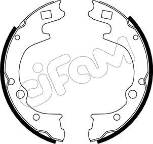 Bremžu loku komplekts CIFAM 153-221
