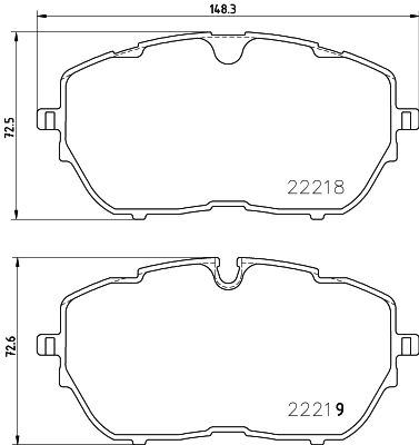 Bremžu uzliku kompl., Disku bremzes HELLA PAGID 8DB 355 024-731