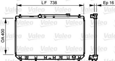Radiators, Motora dzesēšanas sistēma VALEO 734489