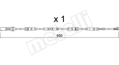 Сигнализатор, износ тормозных колодок METELLI SU.408