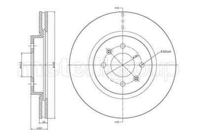 Bremžu diski METELLI 23-1365C