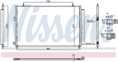 Конденсатор, кондиционер NISSENS 940961
