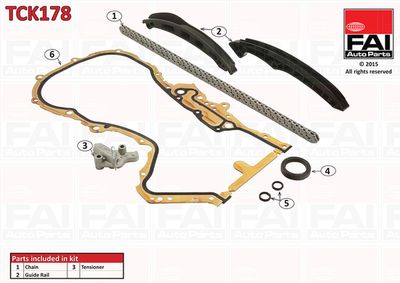 Комплект цели привода распредвала FAI AUTOPARTS TCK178