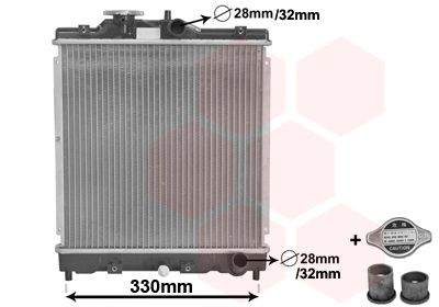 Radiators, Motora dzesēšanas sistēma VAN WEZEL 25002121