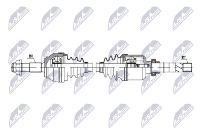 Приводной вал NTY NPW-CT-167