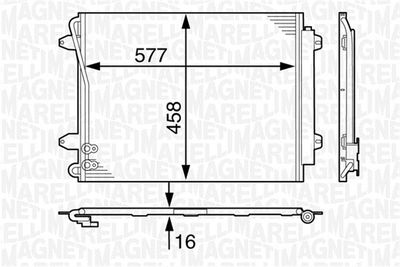 Конденсатор, кондиционер MAGNETI MARELLI 350203634000