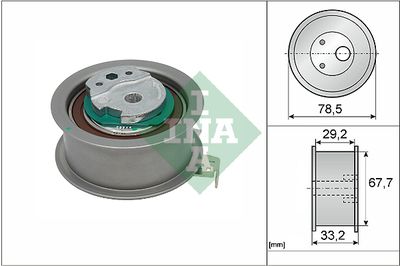 Натяжной ролик, ремень ГРМ Schaeffler INA 531 0927 10
