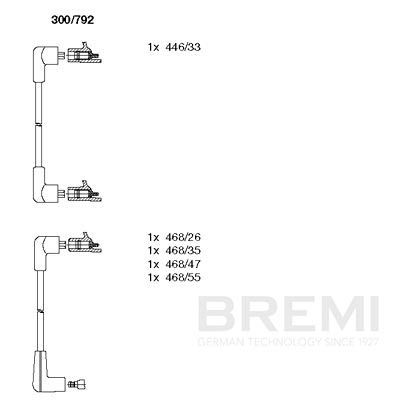 Комплект проводов зажигания BREMI 300/792