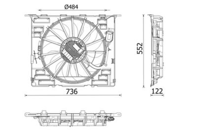 Ventilators, Motora dzesēšanas sistēma MAHLE CFF 646 000P