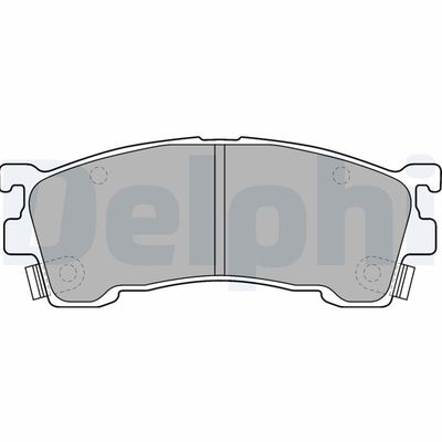 Комплект тормозных колодок, дисковый тормоз DELPHI LP1518