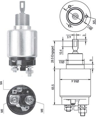 Ievilcējrelejs, Starteris MAGNETI MARELLI 940113050328