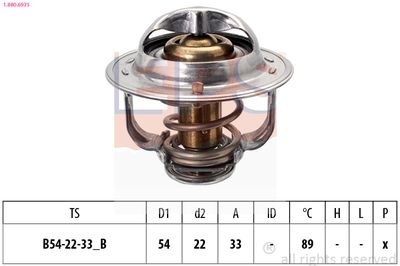 Termostats, Dzesēšanas šķidrums EPS 1.880.693S