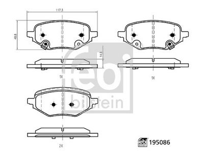 FEBI HAMULCE FEBI BILSTEIN 195086
