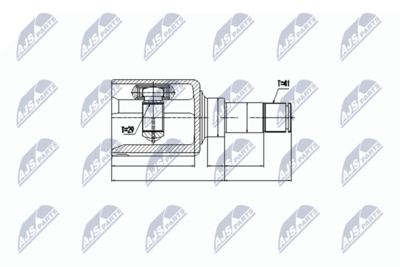 Шарнирный комплект, приводной вал NTY NPW-FR-077