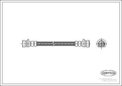 Тормозной шланг CORTECO 19032420