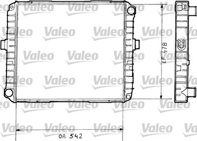 Радиатор, охлаждение двигателя VALEO 730377