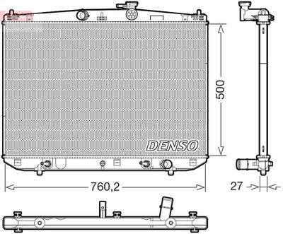 Radiators, Motora dzesēšanas sistēma DENSO DRM51020